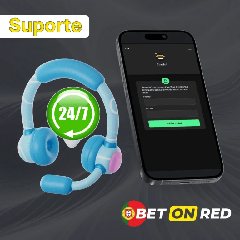 Apoio ao cliente disponível 24/7